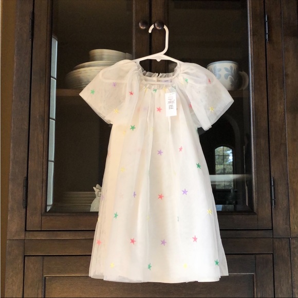 Baby Gap Kids Embroidered Star Tulle Dress 2T OR 3T Toddler BEAUTIFUL NWT!! - Picture 6 of 6